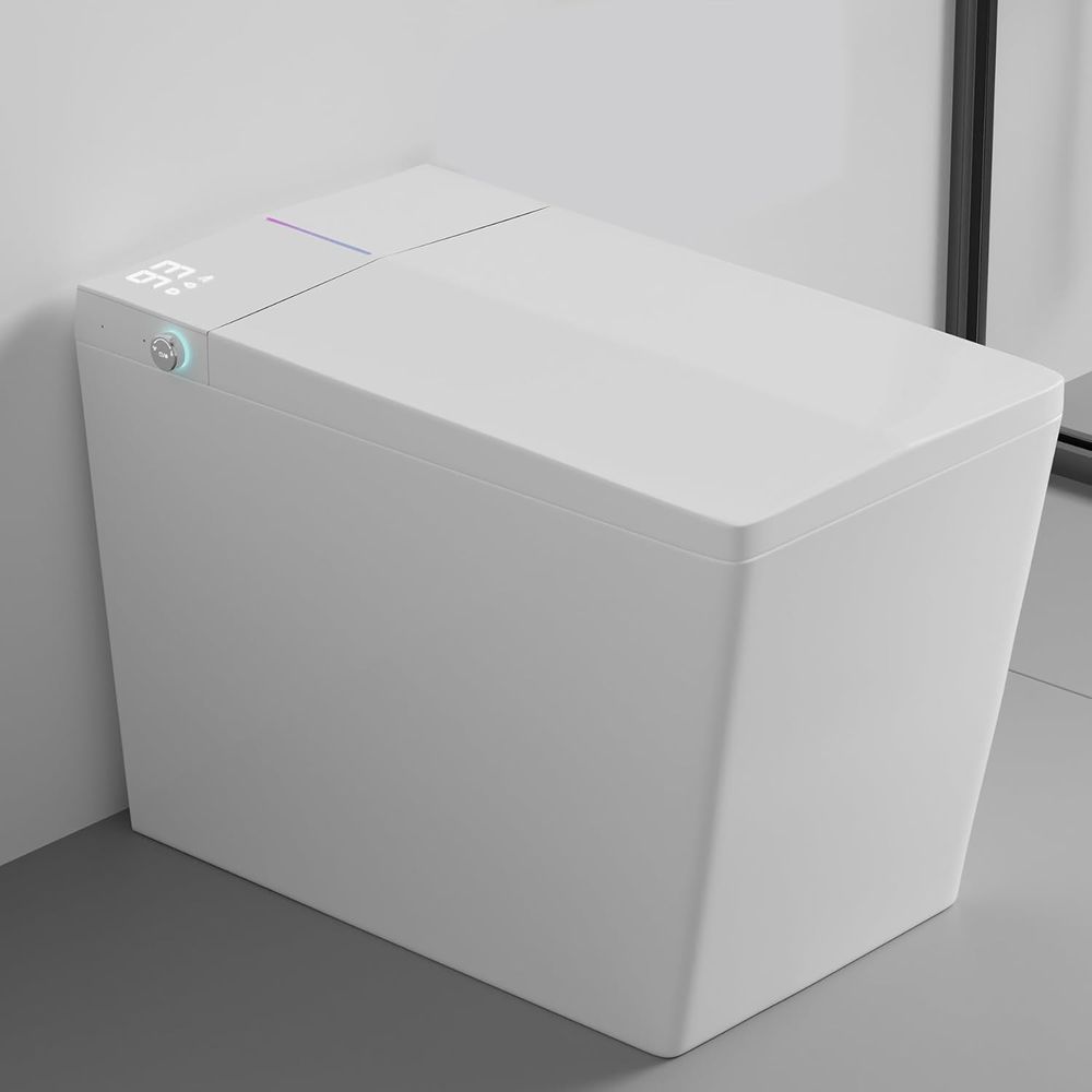 Smart Night Light - مرحاض ذكي مربع الشكل مع خزان