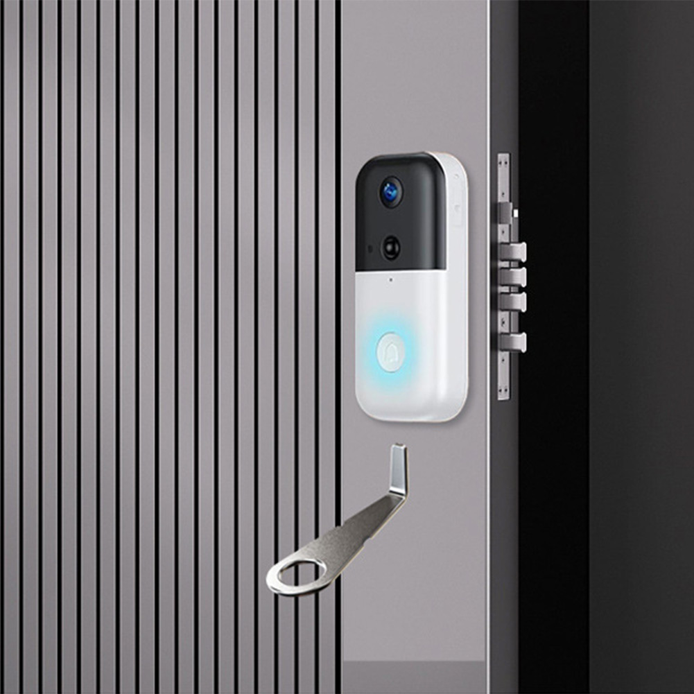 Smart Home Cctv - مفتاح فضي لجرس الباب بالفيديو لكاميرا