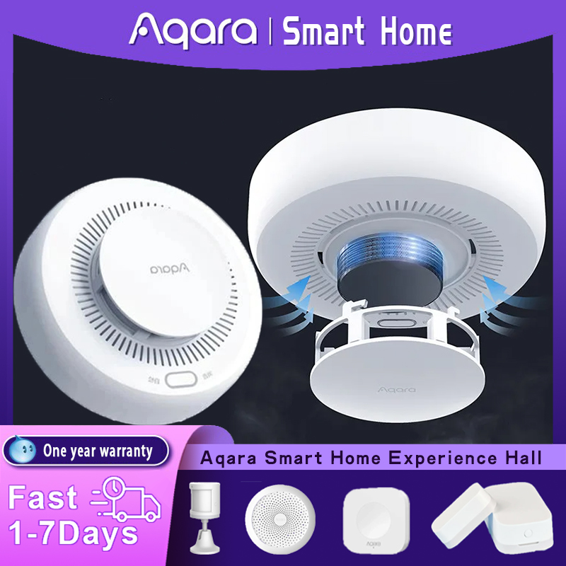 Smart Home Yeelight - Aqara-مستشعر كاشف الدخان الذكي ، Zigbee