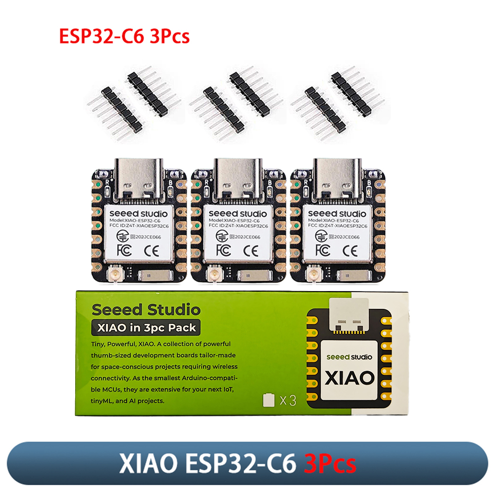 Smart Home Esp32 - لوحة تطوير XIAO ESP32-C6 (3 قطع)