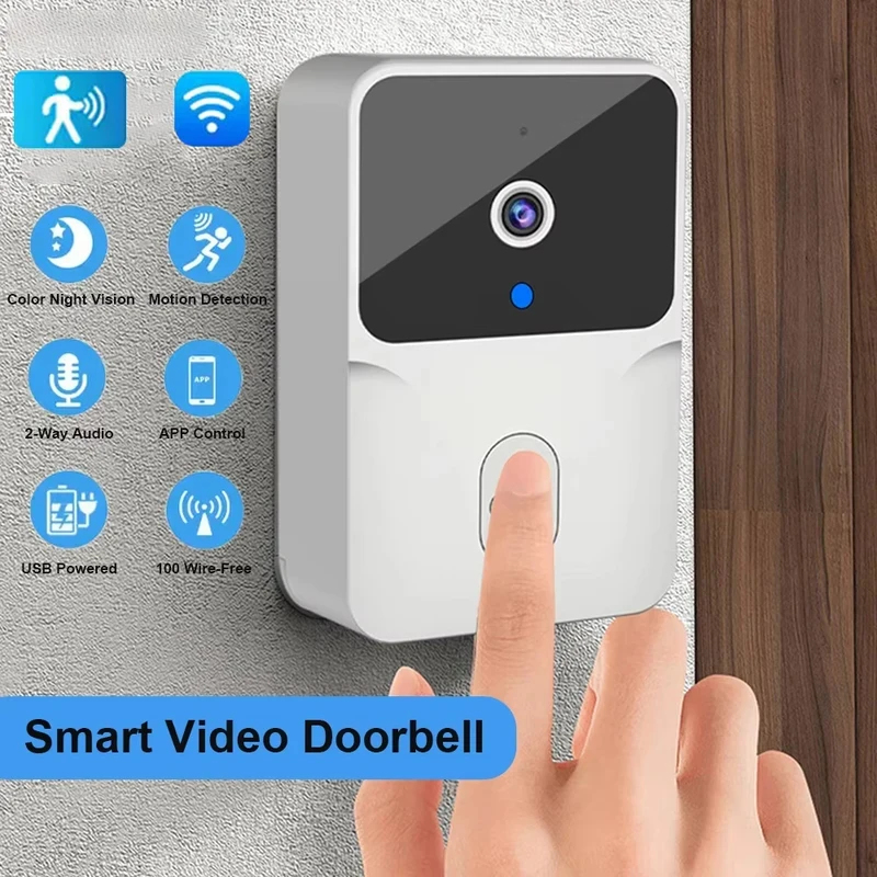 Smart Home Cctv - جرس باب ذكي لاسلكي مع كاميرا