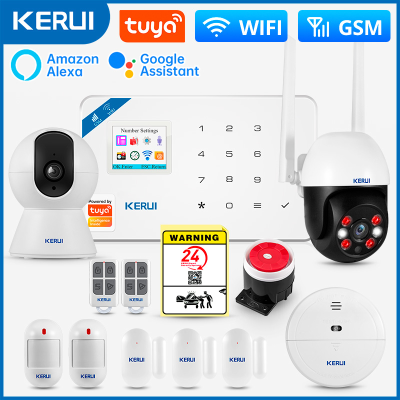 Smart Home Cctv - KERUI W181 نظام إنذار الأمن المنزل