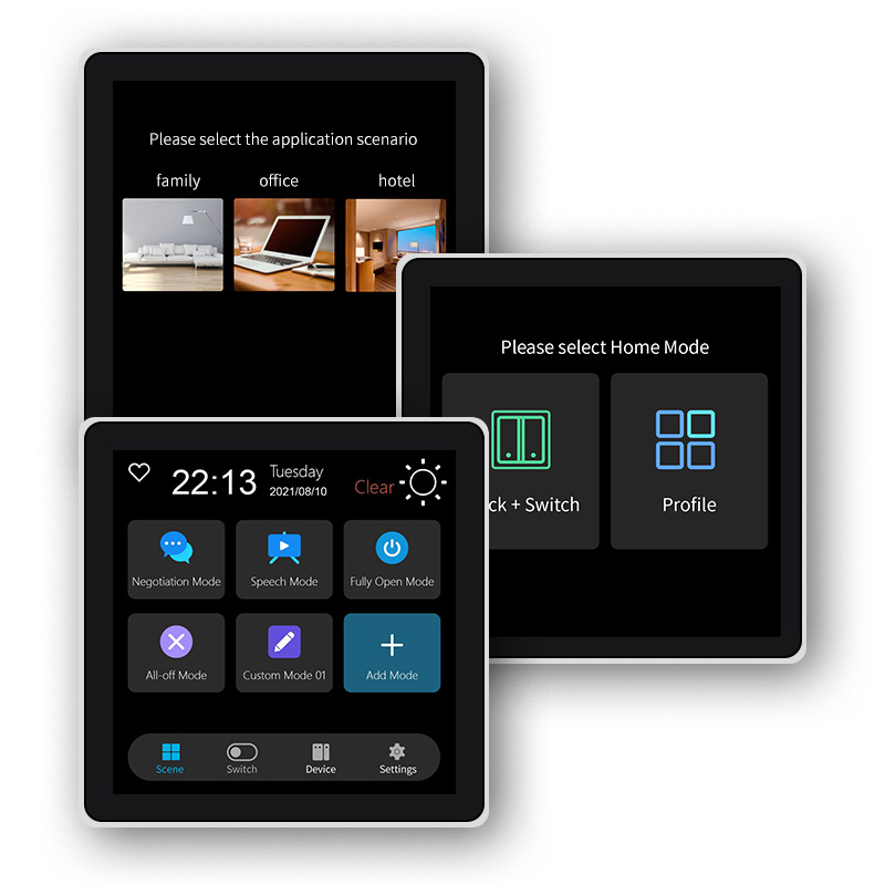 Smart Home Sistem - FUERS 4 بوصة تعمل باللمس متعددة