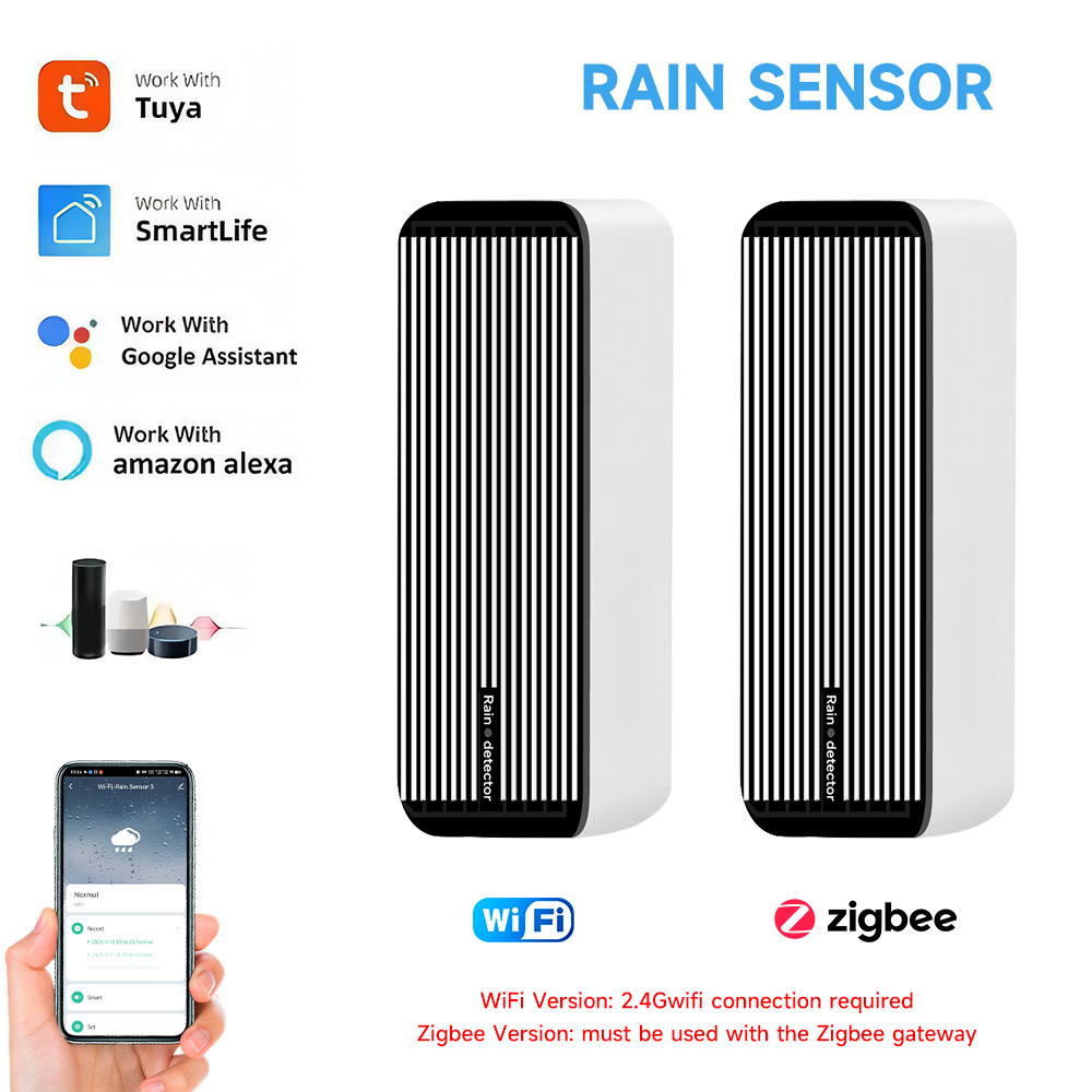 تنبيه مستشعر المطر واي فاي زيج - مراجعة Wifi Water Sensor وسعره