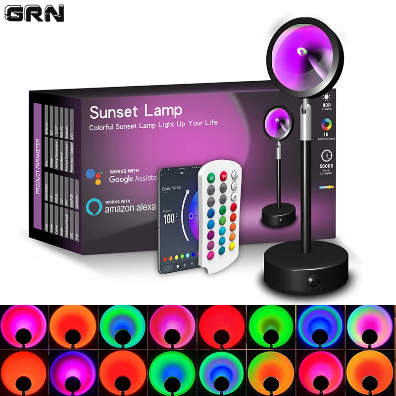 مصباح غروب الشمس الذكي LED ، م - مراجعة Smart Home Sistem وسعره
