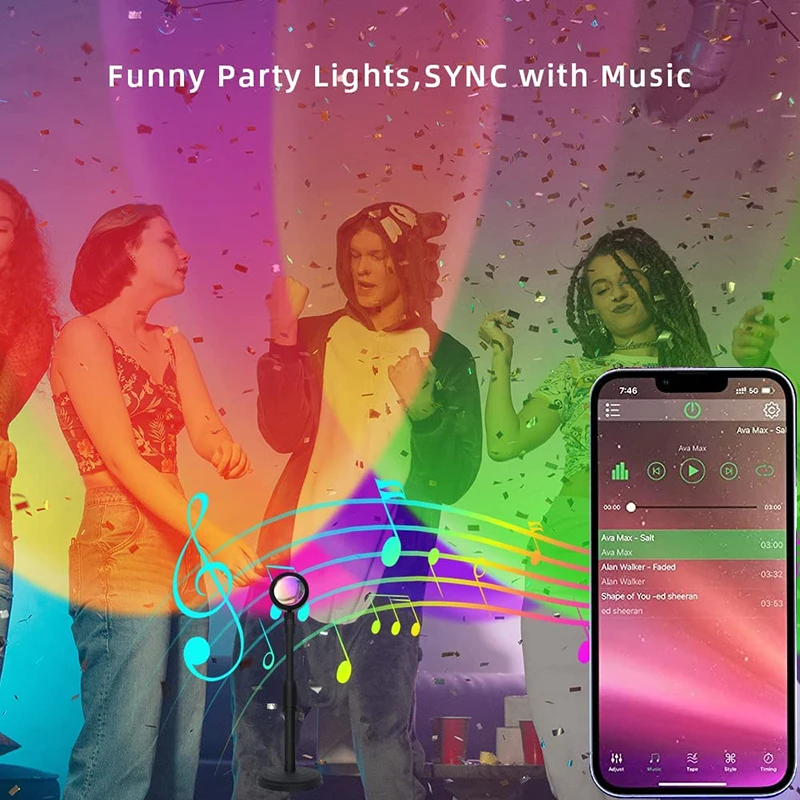 مصباح غروب الشمس الذكي LED ، م - مراجعة Smart Home Sistem وسعره