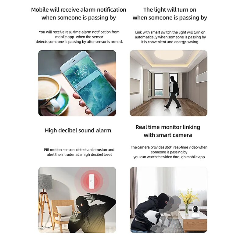 Tuya WiFi Zigbee PIR محس حركة  - مراجعة Smart Home Sistem وسعره