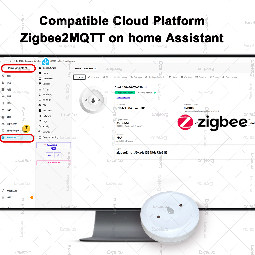 زيجبي كاشف المياه تسرب الاستشع - مراجعة Wifi Water Sensor وسعره