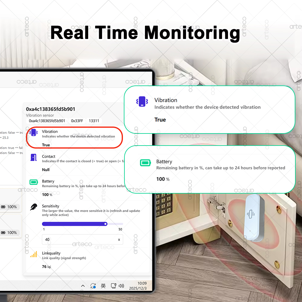 الذكية زيجبي 3.0 مستشعر الاهتز - مراجعة Smart Home Project وسعره