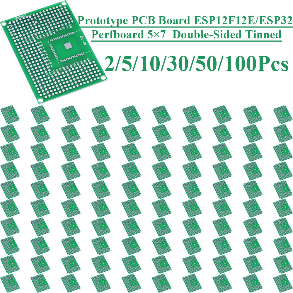 2-100 قطعة لوحة تجارب مزدوجة ا - مراجعة Smart Home Esp32 وسعره