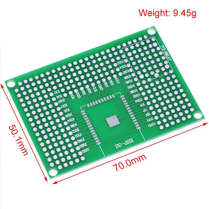 2-100 قطعة لوحة تجارب مزدوجة ا - مراجعة Smart Home Esp32 وسعره