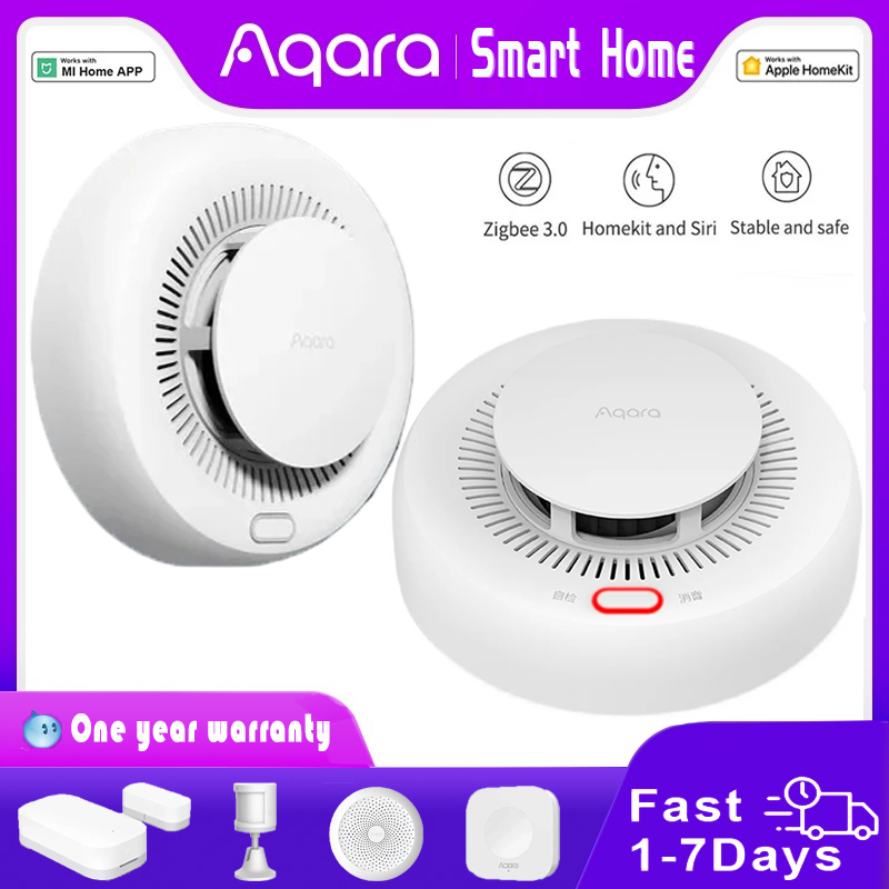 جديد Aqara كاشف الدخان زيجبي ا - مراجعة Smart Home Yeelight وسعره