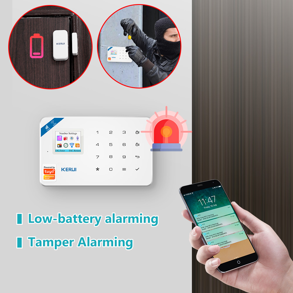 KERUI W181 نظام إنذار الأمن ال - مراجعة Smart Home Cctv وسعره