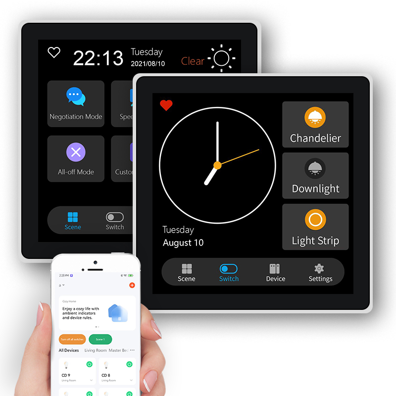 FUERS 4 بوصة تعمل باللمس متعدد - مراجعة Smart Home Sistem وسعره