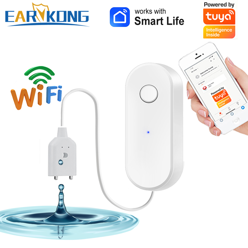 Tuya WiFi مستشعر تسرب المياه ا - مراجعة Wifi Water Sensor وسعره